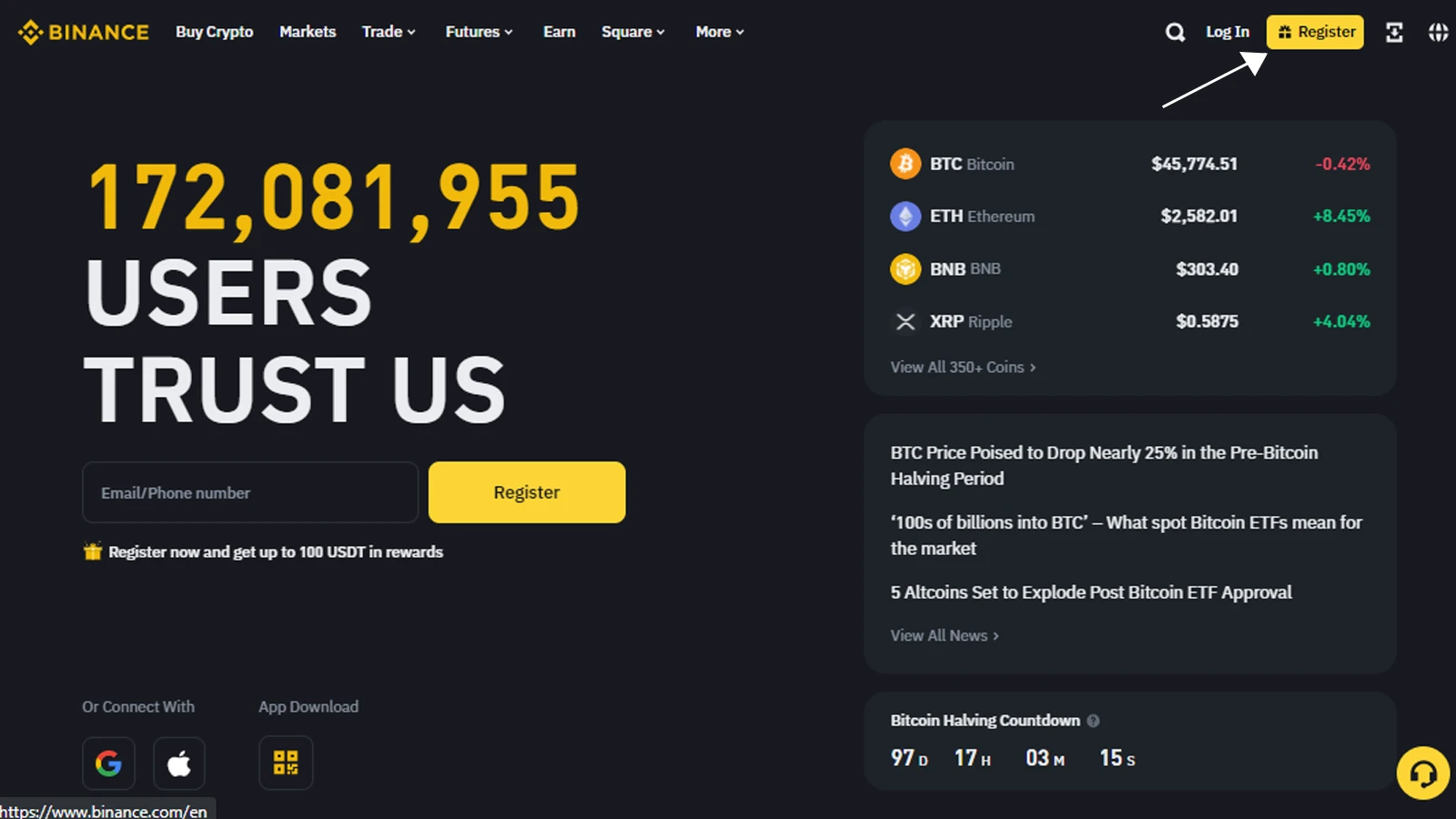 setting up a binance account in uae